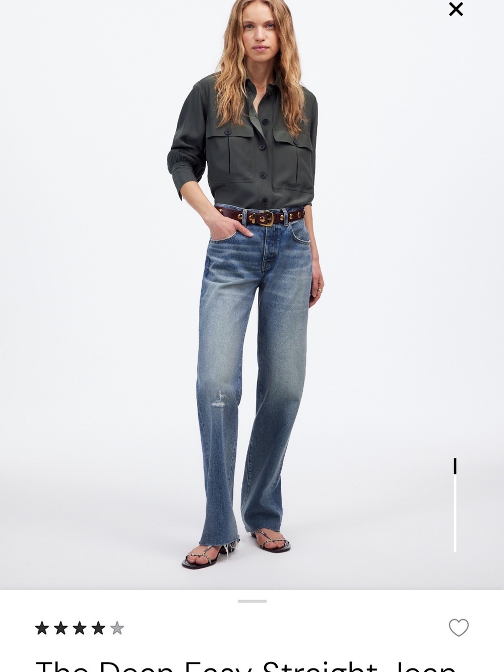 Women’s Madewell Easy Dean Straight Jeans